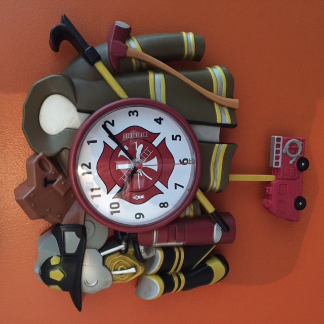 Firefighter Gear Clock